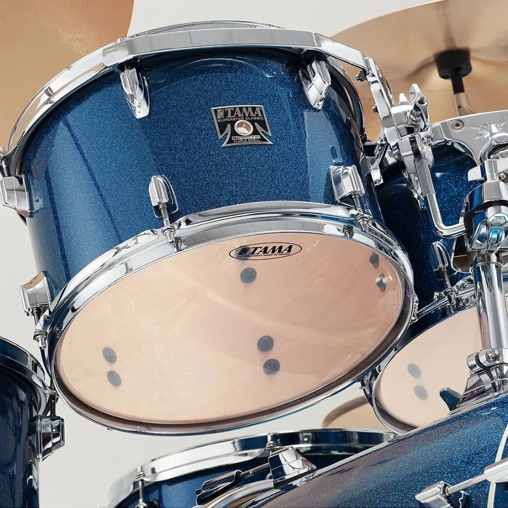 TAMA CK52KRS-ISP - Superstar Classic Maple Indigo Sparkle 5 Parça (22B/10T/12T/16F/14S) Akustik Davul Seti