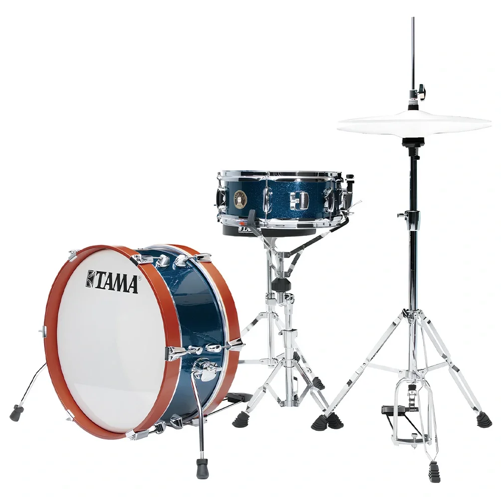 TAMA LJK28H4-ISP Club-JAM Mini Indigo Sparkle 2 Parça (18B/12T) Aksamlı Akustik Davul Seti