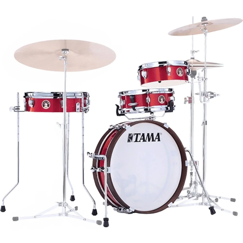 TAMA LJK48P-BRM Club-JAM Pancake Burnt Red Mist 4 Parça (18B/10T/13F/12S) Akustik Davul Seti