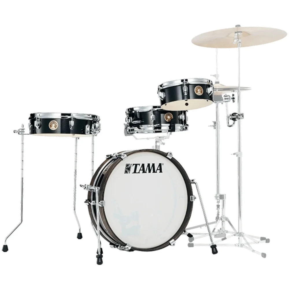 TAMA LJK48P-HBK Club-JAM Pancake Hairline Black 4 Parça (18B/10T/13F/12S) Akustik Davul Seti