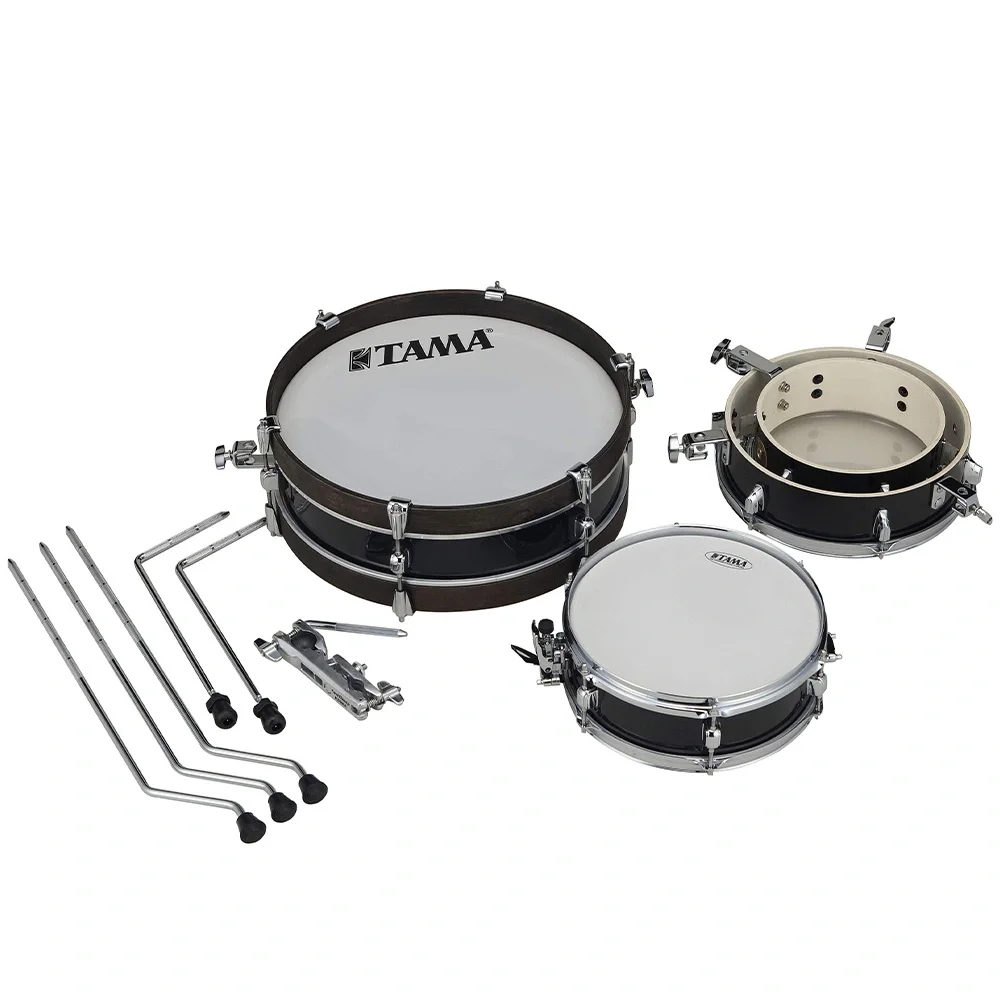 TAMA LJK48P-HBK Club-JAM Pancake Hairline Black 4 Parça (18B/10T/13F/12S) Akustik Davul Seti