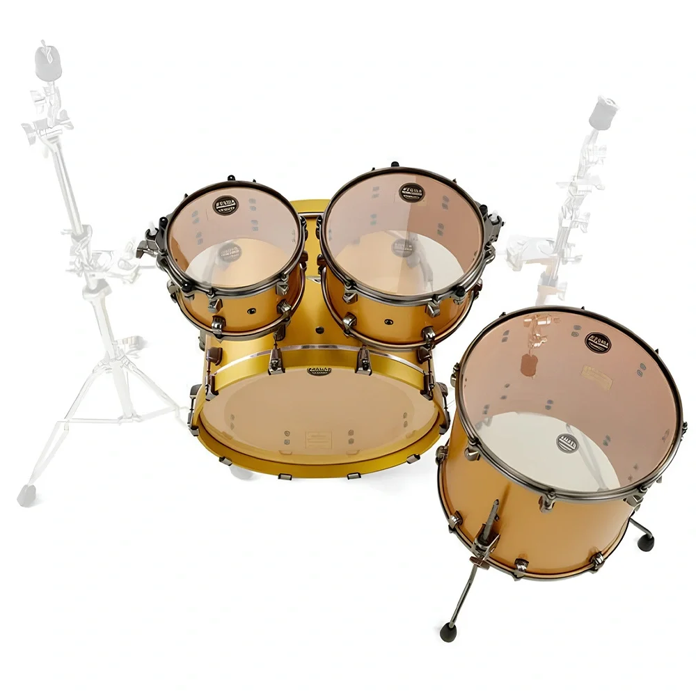 TAMA MA42TZUS-SAM Starclassic Maple Satin Aztec Gold Metallic 4 Parça (22B/10T/12T/16F) Akustik Davul Seti