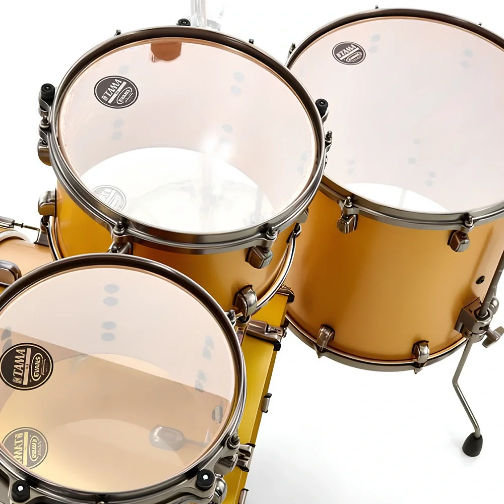 TAMA MA42TZUS-SAM Starclassic Maple Satin Aztec Gold Metallic 4 Parça (22B/10T/12T/16F) Akustik Davul Seti