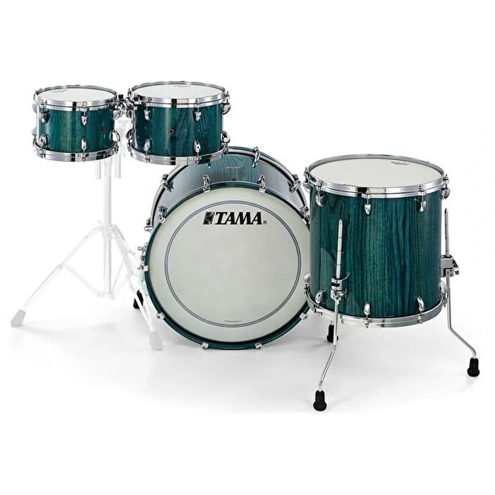 TAMA TW42RZS-LIC STAR Walnut Light Indigo Japanese Chestnut 4 Parça (22B/10T/12T/16F) Akustik Davul Seti