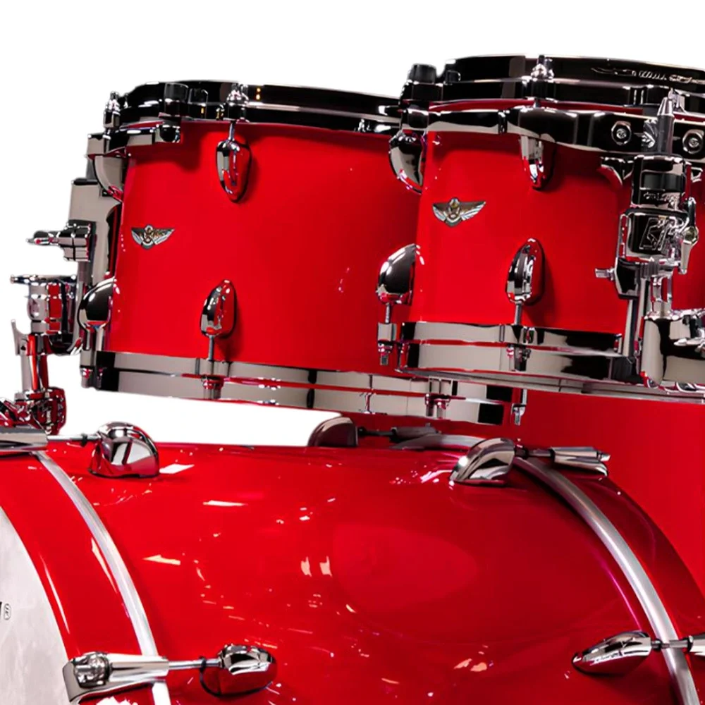 TAMA TW42RZS-SDR STAR Walnut Solid Candy Red 4 Parça (22B/10T/12T/16F) Akustik Davul Seti