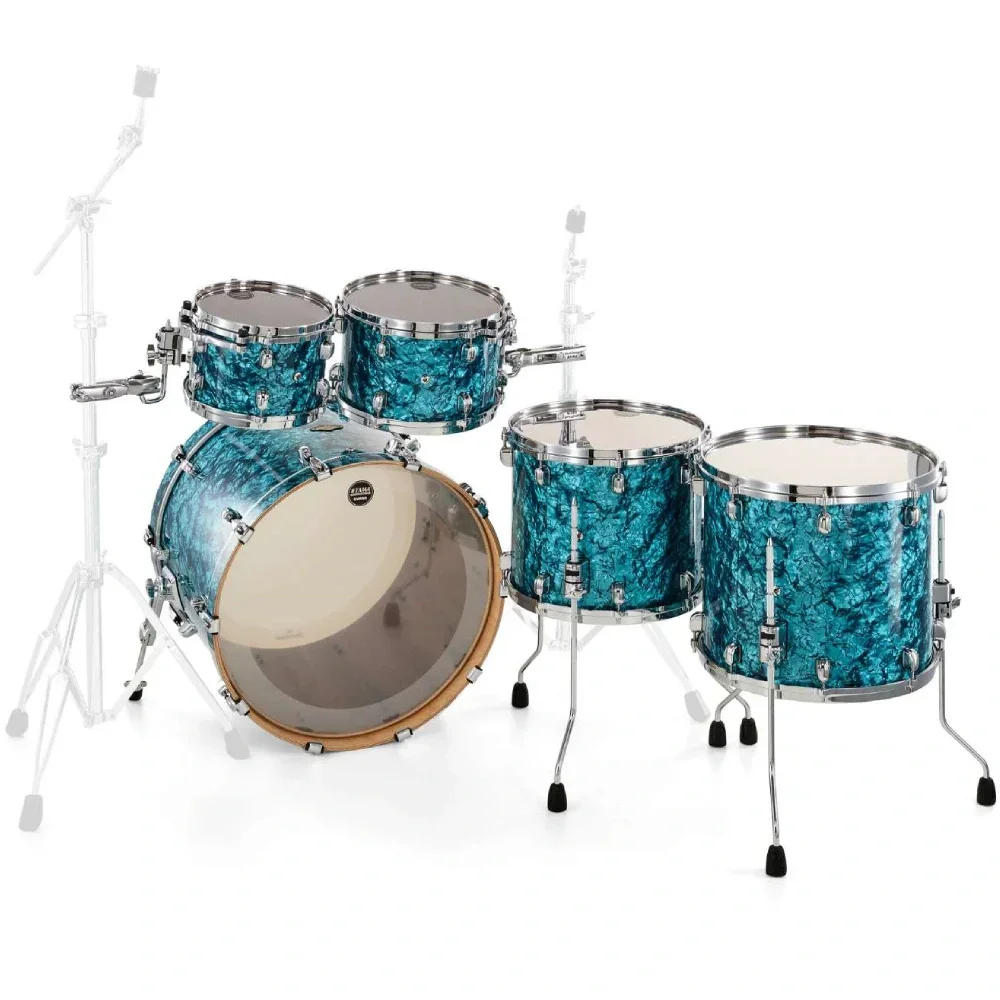 TAMA WBR52RZS-TQP - Starclassic Walnut/Birch Turquoise Pearl 5 Parça (22B/10T/12T/14F/16F) Akustik Davul Seti