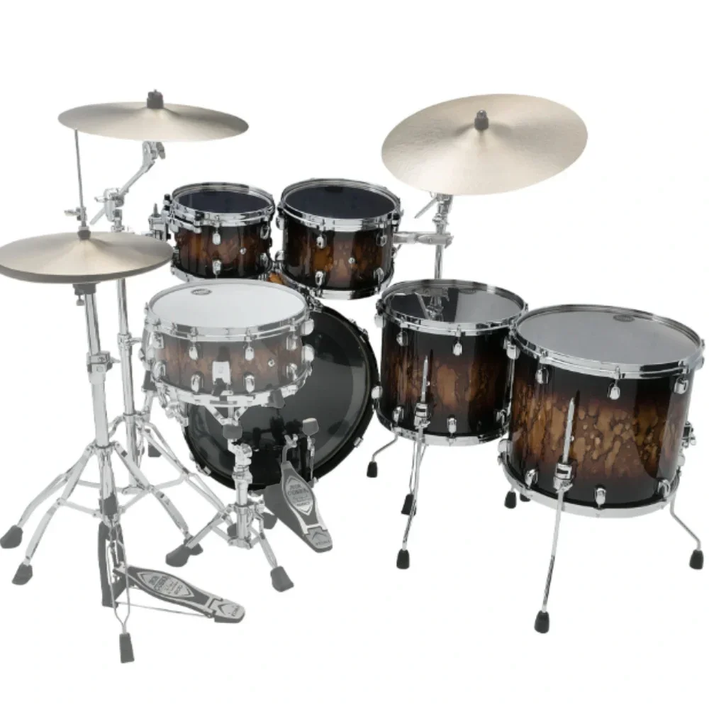 TAMA WBS52RZS-MBR Starclassic Walnut/Birch Molten Brown Burst 5 Parça (22B/10T/12T/14F/16F) Akustik Davul Seti