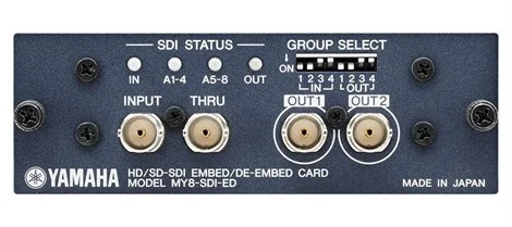 Yamaha MY8-SDI-ED 8-Kanal Hd-Sdı/Sd-Sdı Embedder/De-Embedder Interface Card