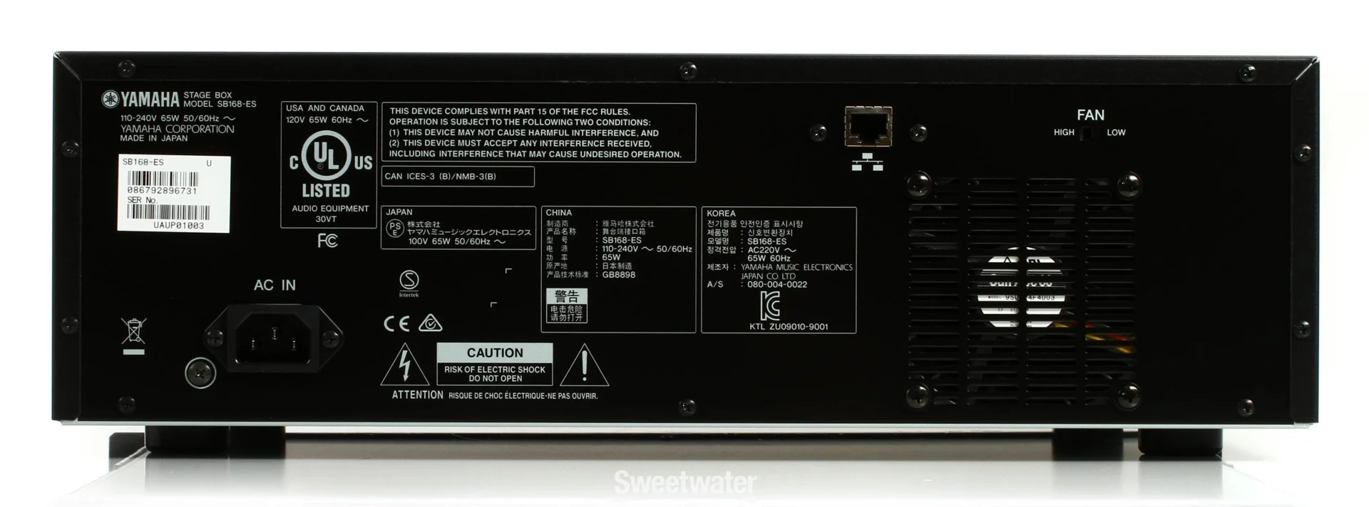 Yamaha SB168-ES Dijital Stagebox EtherSound for Dante/AES50 (son 1 adet)