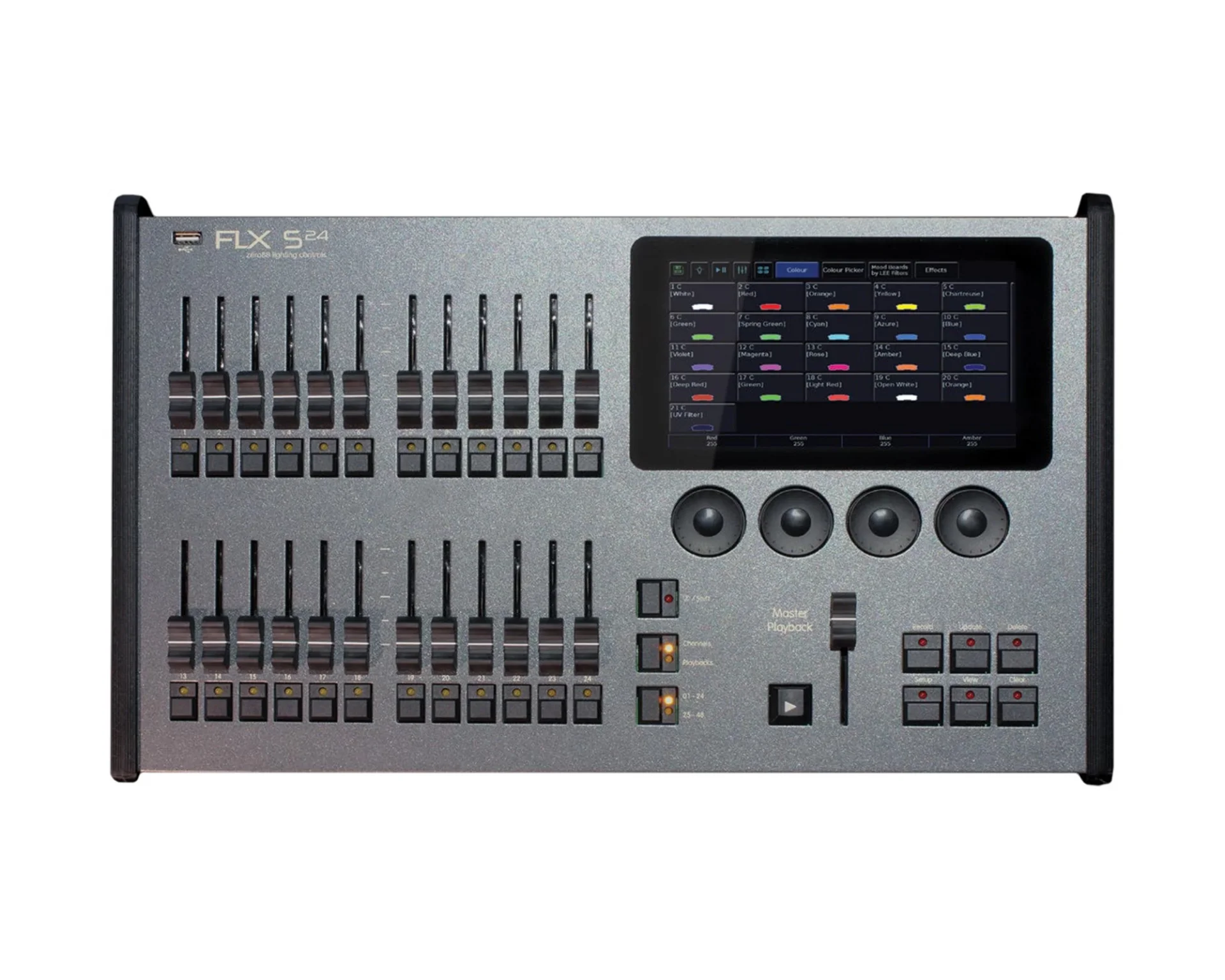 ZERO88 FLX S24 Işık Kontrol Konsolu 24 Fader 1024-kanal
