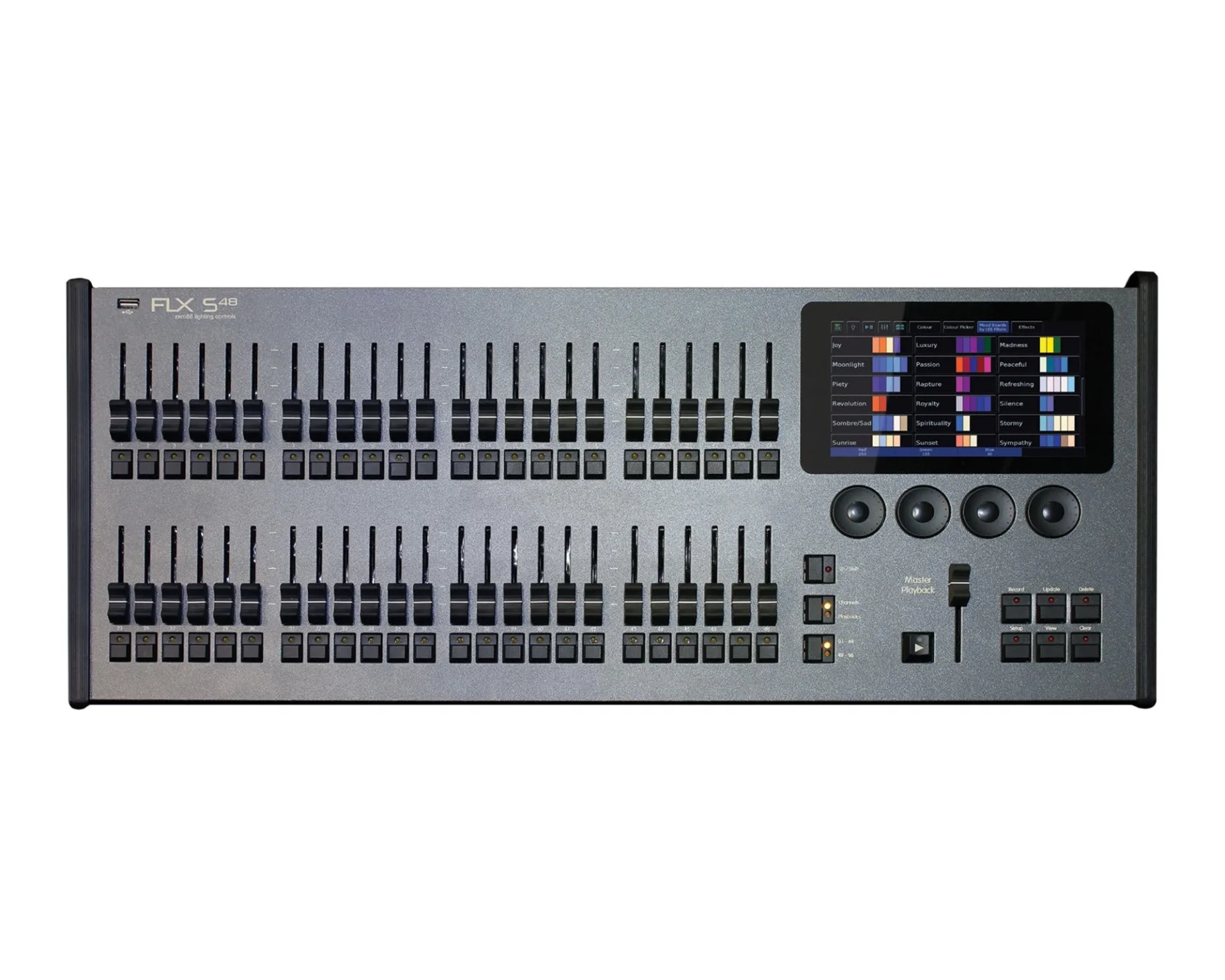 ZERO88 FLX S48/512 48 Fader, 512 Kanal Işık Kontrol Mikseri